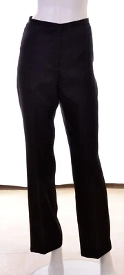 NWT SIGRID OLSEN ELEGANT BLACK SHIMMERY SILK BLACK TIE EVENING DRESS PANTS 6 NEW - Image 1 of 4