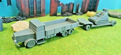 Faun L900 + Sd.ah. 115 Camion Wehrmacht WW2 Kit di Costruzione 1/87 1/72 1/48 - Immagine 1 di 4