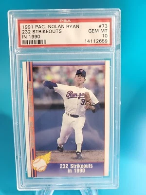 1991 Pacific Nolan Ryan #73 PSA 10 GEM MT 🔥MASTER SET BREAK🔥 - Image 1 of 3