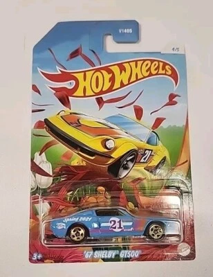  Hot Wheels 2021 синий '67 Shelby GT500 пружинная серия 4/5 новый в упаковке - Изображение 1 из 4