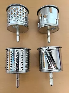 Lotto 4 Dischi Tritatutto Affettatrice Vintage per Moulinex Modelli 244 308 Tritatutto - Foto 1 di 2