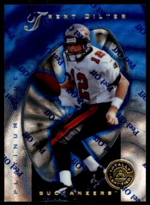 1997 Pinnacle Totally Certified Blue Trent Dilfer /2499 Bucs #32 - Image 1 of 2
