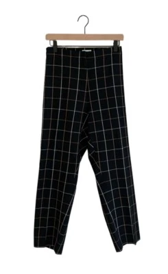NWT JJill Black Brown Tan Plaid Pants Size 22 Business Office Preppy Work Career - Image 1 of 4