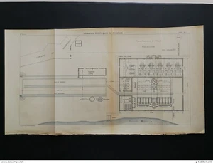 ANNALES PONTS et CHAUSSEES (Dep 13) Plan Tramways éléctriques de Marseille 1902 - Imagen 1 de 3