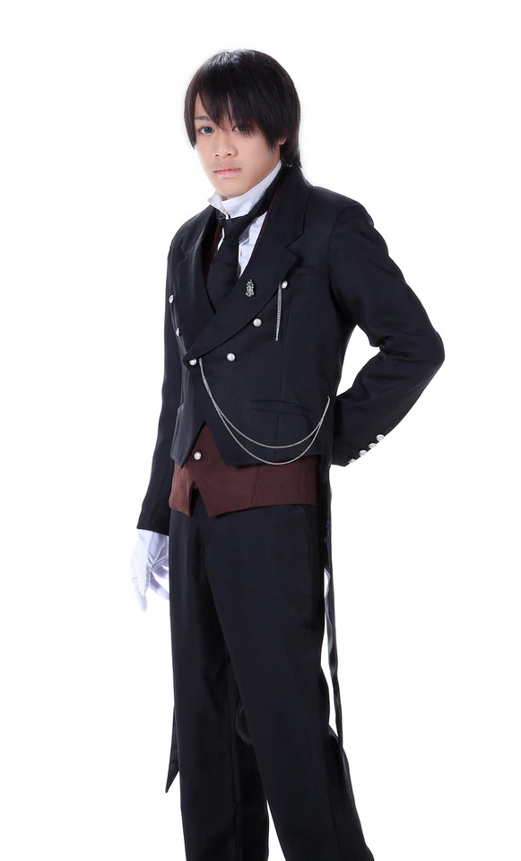 Kuroshitsuji / Black Butler Cosplay Costume Michaelis Sebastian 1st Ver Set - Image 1 of 1