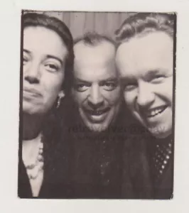 Attractive Young Woman & Two Men Closeness Unusual Snapshot Abstract Photo Booth - Picture 1 of 7
