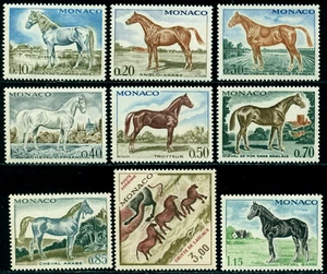 1970 Vollblutpferde, Lipizzaner, Araber, Camargue, Traber, Lascaux, Monaco, 980MNH - Bild 1 von 1