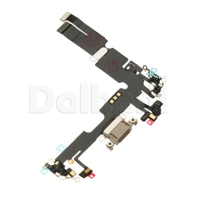 APPLE OEM Charging Port Charger Dock Mic Flex Cable For iPhone 14+ Plus White