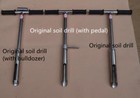1m original soil borrowing drill 304 stainless steel soil sampler without pedal