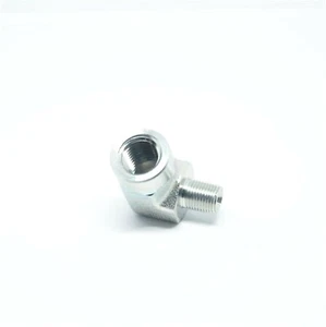 Steel Street Elbow Reducer Fitting 1/4 Female NPT x 1/8 NPT Male Water Oil Fuel - Picture 1 of 6