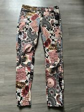 Desigual Women’s Erika Pants Jeans Flower Retro Print Size 30