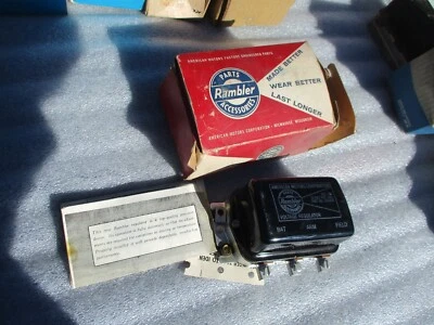 REGULADOR DE VOLTAJE AMC, HUDSON, NASH, STUDEBAKER 1953-63 #3203659 NUEVO DE STOCK Foto 1 de 4