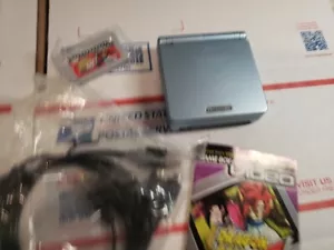 Nintendo Game Boy Advance SP - Pearl Blue, W Dbz Episodes Cart - Picture 1 of 7