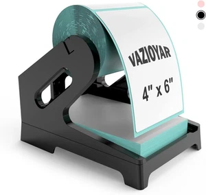 Thermo Etikettenhalter Ständer für Rolle & Fächerfaltung Etiketten Drucker schwarz - Bild 1 von 5