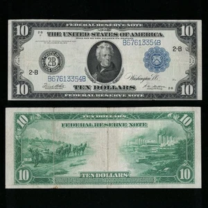 SC 1914 $10 New York, NY FRN Federal Reserve Note Blue Seal (354B) - Picture 1 of 4