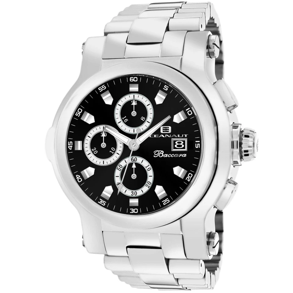 Reloj Oceanaut Baccara XL esfera negra para hombre - OC0821 Foto 1 de 1
