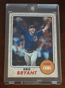⚾️ 2017 Heritage SP Action Variation #500-SP Kris Bryant Cubs Centered NRMT ⚾️ - Picture 1 of 2