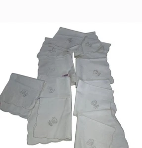 Juego de servilletas de mantel tela neutra lote 94"x64" otoño temporada vacaciones algodón. - Imagen 1 de 10