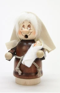 MARIA - MINIWICHTEL, RARITÄT! Chr. Ulbricht, Erzgebirge (Neuzustand, Ohne Deko) - Bild 1 von 6