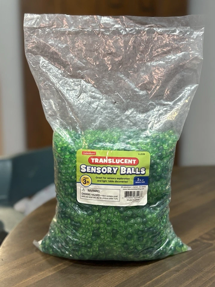Прозрачные сенсорные шарики Lakeshore, зеленые - Изображение 1 из 2