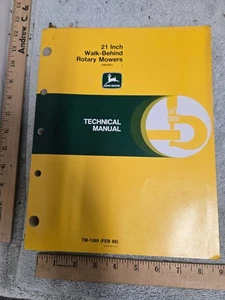 john deere, manuale tecnico, 1988, 21 pollici camminata dietro falciatrici rotanti, TM1369 - Foto 1 di 1