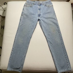 Vintage Levis 505 Jeans Mens 32x32 Blue Regular Fit Straight Leg Denim 2000 Y2K - Picture 1 of 15