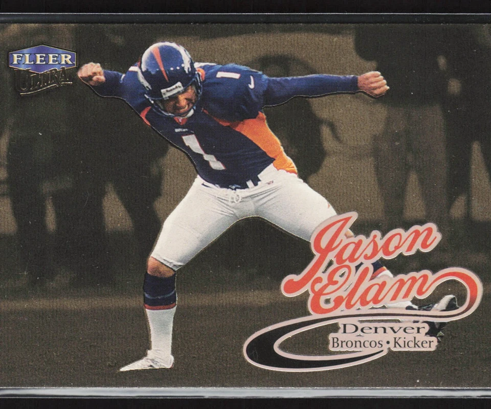 Jason Elam 1999 Ultra Gold Medallion #176G Denver Broncos - Image 1 of 2