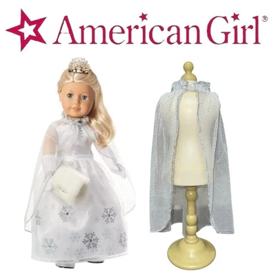 🌸 American Girl 🌸 2016 TM 🌸 White & Silver CAPE from Fancy Frost Ball Gown - Image 1 of 4