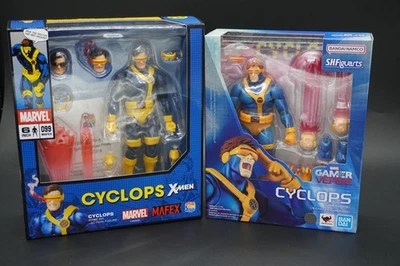 S.H.Figuarts Cyclops Gamer-Ver plus MAFEX No099 X-Men Cyclops Comic Ver from JPN - Image 1 of 4