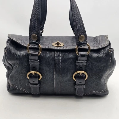 Vintage Y2K Coach 10953 Vintage Chelsea Black Leather Satchel Shoulder Hand Bag - Image 1 of 4