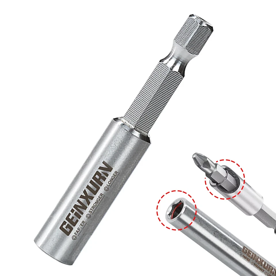 Edelstahl Bithalter 2 Zoll magnetisch – Schnellwechsel Bohrer Verlängerung - Bild 1 von 4