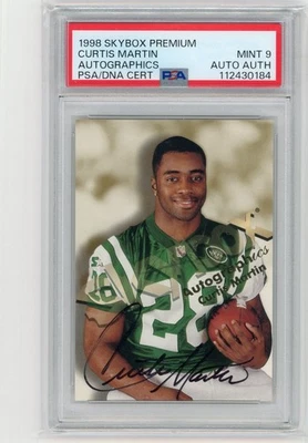 1998 Skybox Autographics Autograph Curtis Martin - Image 1 of 2