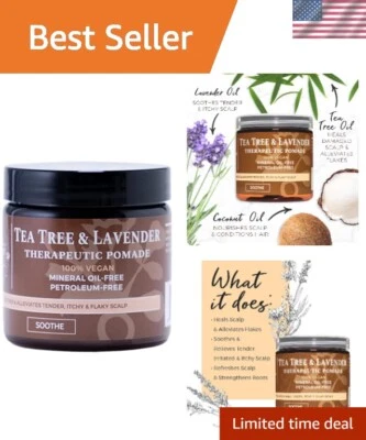 Tea Tree & Lavender Treatment for Itchy Scalp - 4 oz Anti-Dandruff Care - Изображение 1 из 4