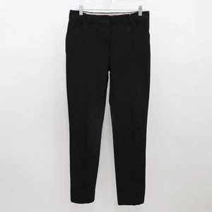 Sportmax Dress Pants Womens 4 Black Cotton Stretch Tapered Slim Leg Classic - Picture 1 of 9