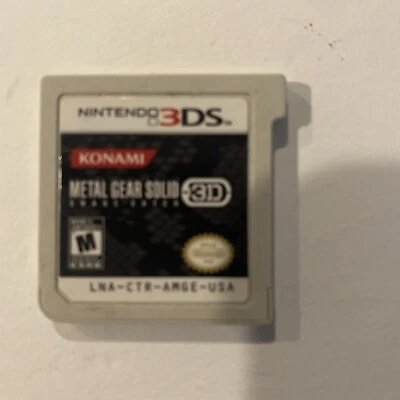 Carrito Metal Gear Solid 3D Snake Eater (Nintendo 3DS) solamente Foto 1 de 2