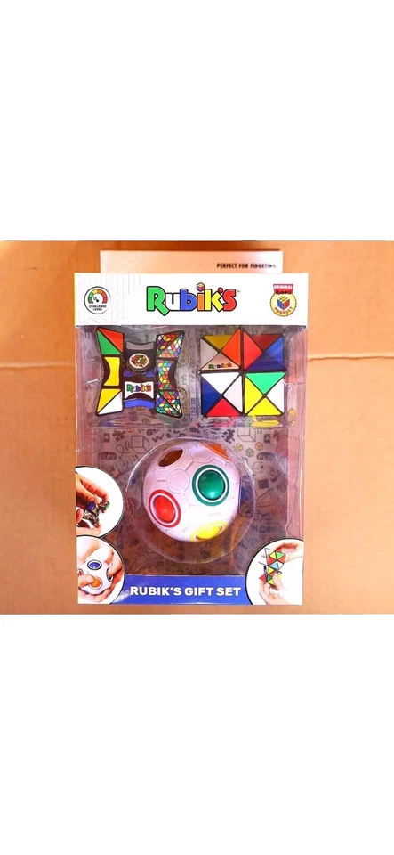 Rubiks 3 Piece Gift Set | Magic Star | Rainbow Ball | Spinner - Image 1 of 1