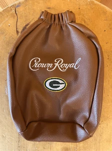 CROWN ROYAL WHISKEY Green Bay PACKERS FOOTBALL BOTTLE ZIPPER COVER BAG (8133) - Picture 1 of 7
