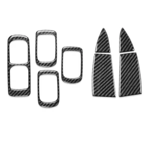 Carbon Fiber Window Lift Switch Rear Door Ashtray Trim Kit for Cayenne 2003-10 - Picture 1 of 5