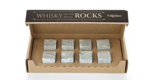 Whisky Stone - Set of 8 with Cold Pack - Made in Sweden - Taljsten - Picture 1 of 11