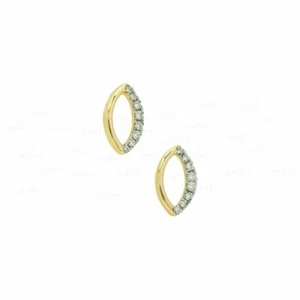VS/F-G Diamond 14K Gold Marquise Shape Studs Earrings- The Jewelz - Picture 1 of 6
