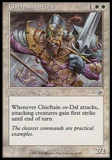1x FOIL Chieftain en-Dal Nemesis MtG Magic White Uncommon 1 x1 Card Cards