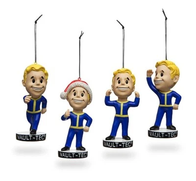 FALLOUT 4 VAULT BOY Holiday Ornaments Christmas Tree Bethesda THINKGEEK - Image 1 of 2