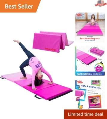 Alfombra de gimnasia triple con asa de transporte - ligera y fácil de limpiar Foto 1 de 4