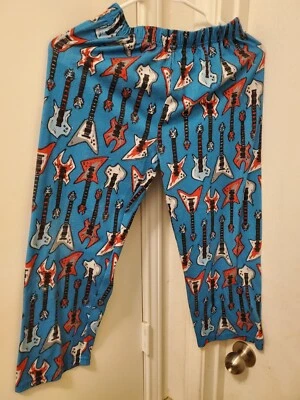 Pantalones de pijama de guitarra para niños talla 7/8 Foto 1 de 4
