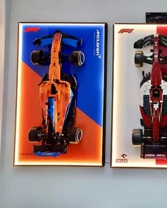 31.5" LED Metal Display wall mount frame or LEGO 42141 McLaren F1 Car ( Style B) - Picture 1 of 9