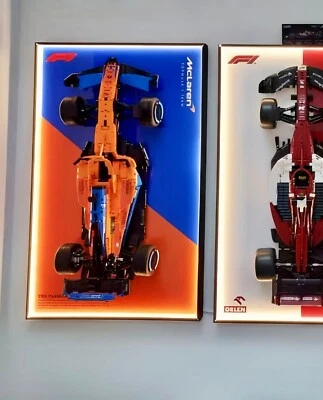 31.5" LED Metal Pantalla Montaje Pared Marco o LEGO 42141 McLaren F1 Coche (Estilo B) Foto 1 de 4