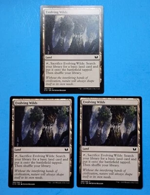 3x Evolving Wilds Commander 2015 Mtg Magic Gathering Sacrifice Land Card 283 - Image 1 of 4