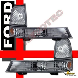 1998 1999 2000 Ford Ranger Parking Signal Bumper Lights 1 Pair  - Picture 1 of 2