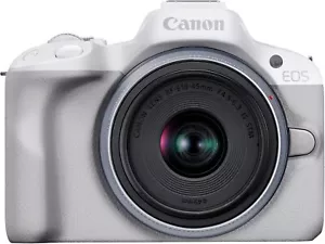 Canon EOS R50 + RF-S 18-45mm F4.5-6.3 IS STM Lens - Compact Mirrorless Digital - Picture 1 of 7