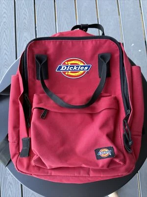 Mochila escolar Dickies - grande, roja Foto 1 de 3